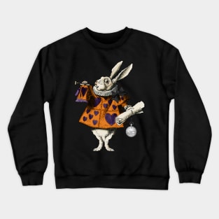 Halloween White Rabbit Alice In Wonderland Crewneck Sweatshirt